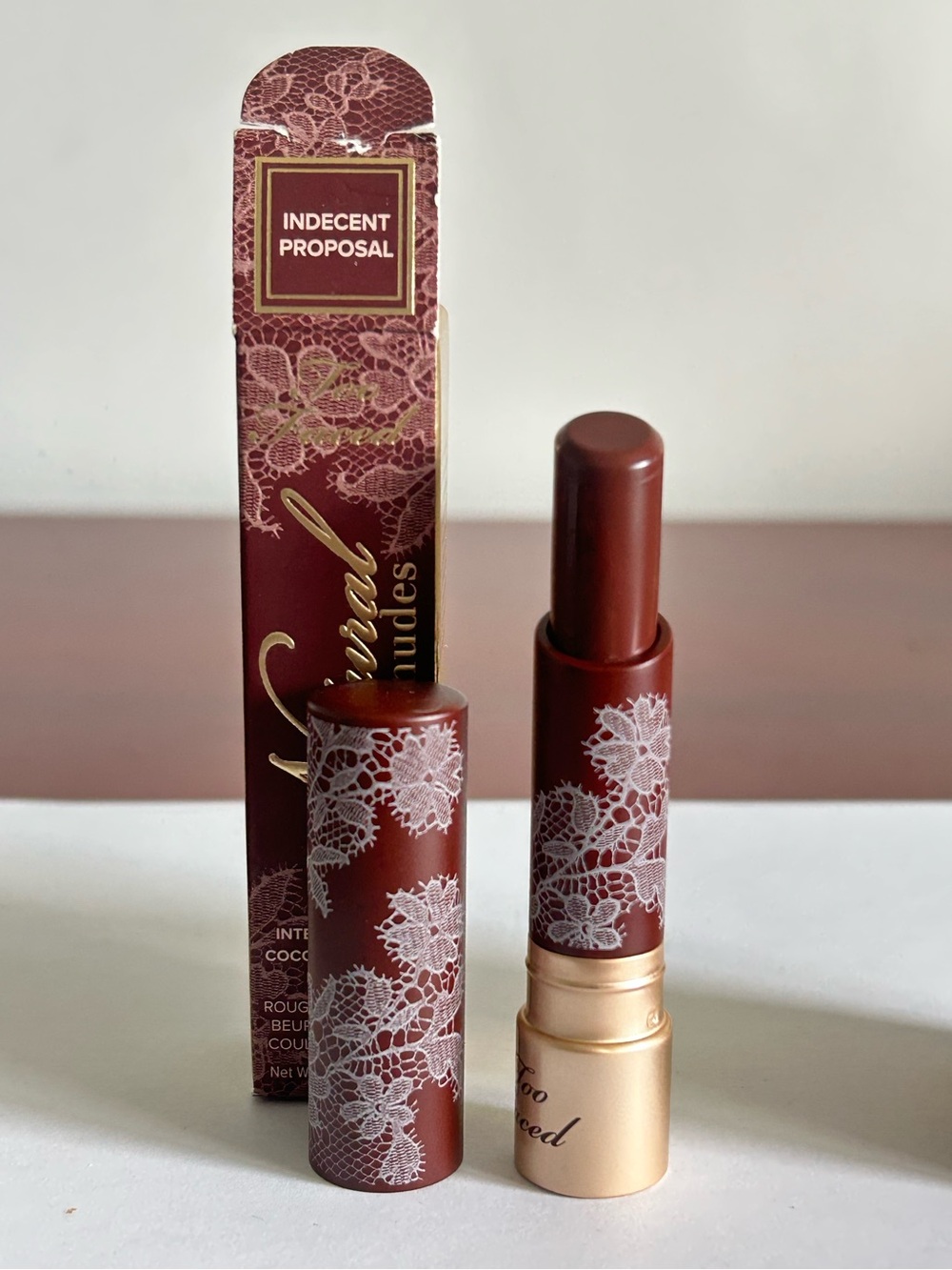 Too Faced Natural Nude Lipstick in *Indecent Proposal'* Brand New